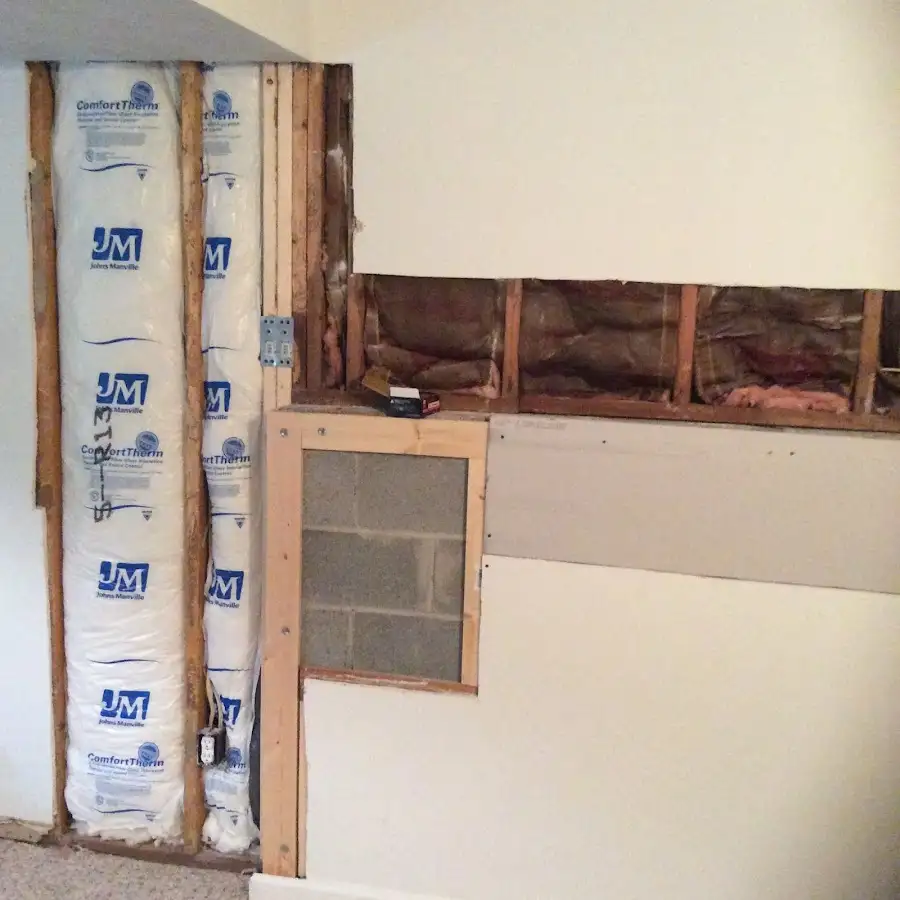 Wall insulation replacement during Structural Drying in Brooklyn Park